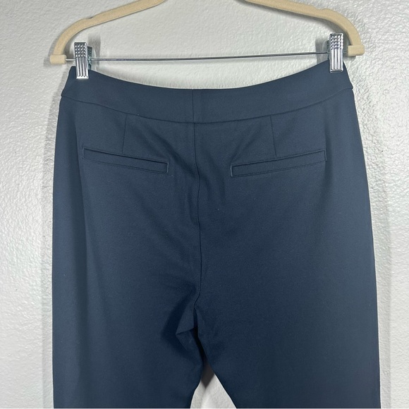 Cabi Keen Kick Flare Pants Women's 6 Navy‎ Blue Ponte Knit Ankle Crop Career - Picture 8 of 9
